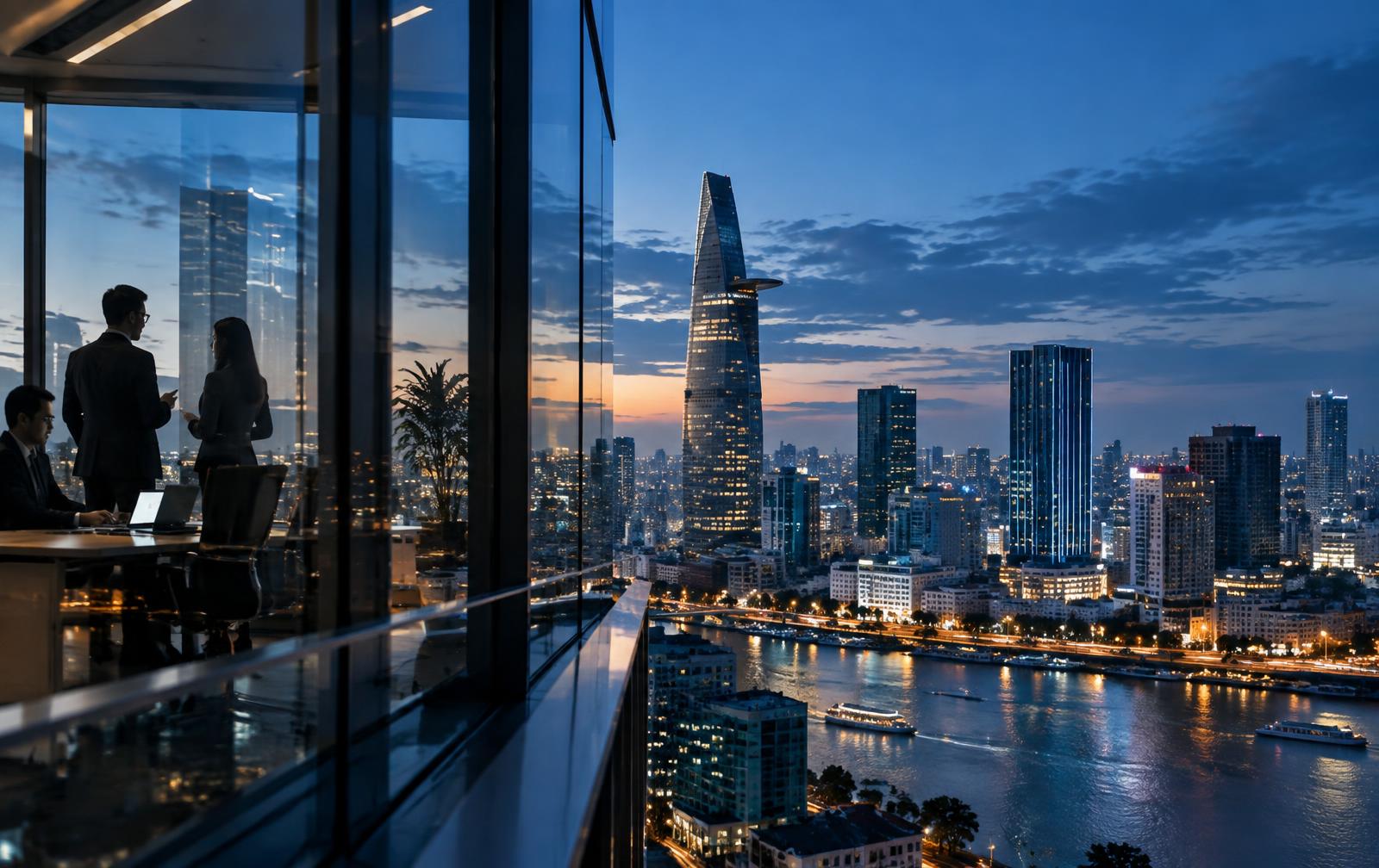 Ho Chi Minh City business skyline